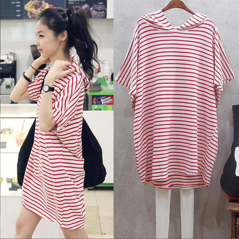 Korean Style A Line Shirt Dress - Gaun T-shirt Lengan Lebar Model Korea