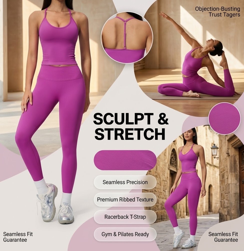 Tank Top Yoga Tanpa Jahitan De - Seamless Ribbed Workout Tank Top ulasan dan harga