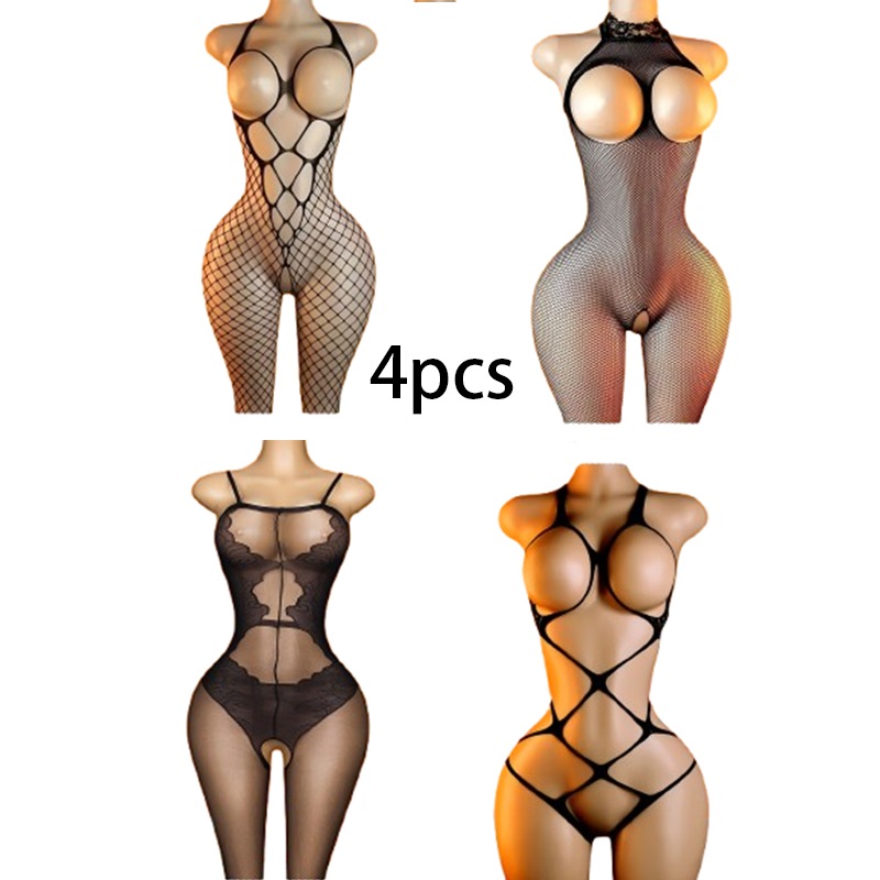 Set 4-Potong: Bodysuit Lingeri - Lingerie ulasan dan harga