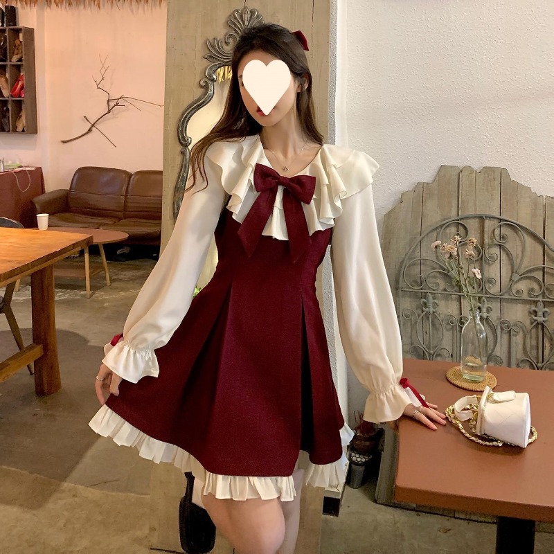 Set Dress Korea Baru 2025, Man - Korean Style A Line Shirt Dress ulasan dan harga